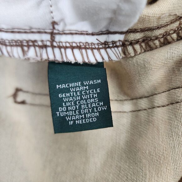 Ralph Lauren Jean Pencil Skirt Size 10 Animal Print Brown Cream Denim Pockets - Picture 7 of 8